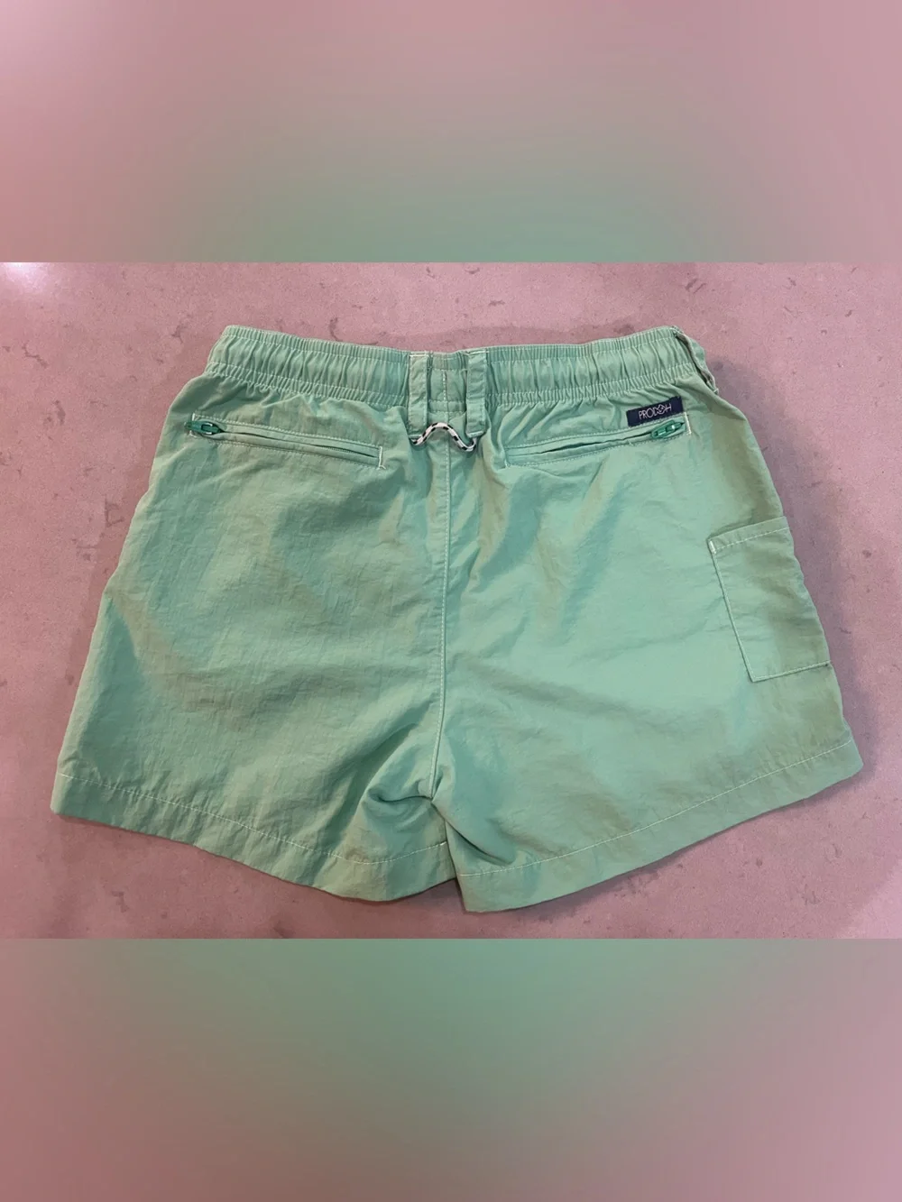 Kids' Green Elastic-Waist Casual Shorts
